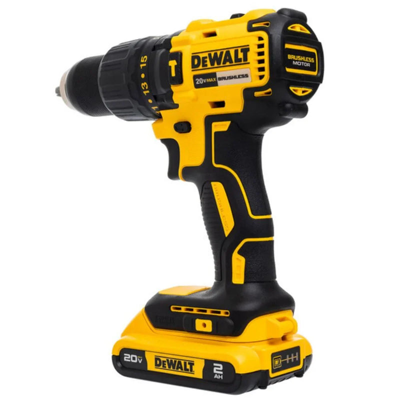 Parafusadeira/Furadeira de Impacto Dewalt Brushless Com 2 Baterias 20V Li-Ion Carregador Bivolt e Maleta