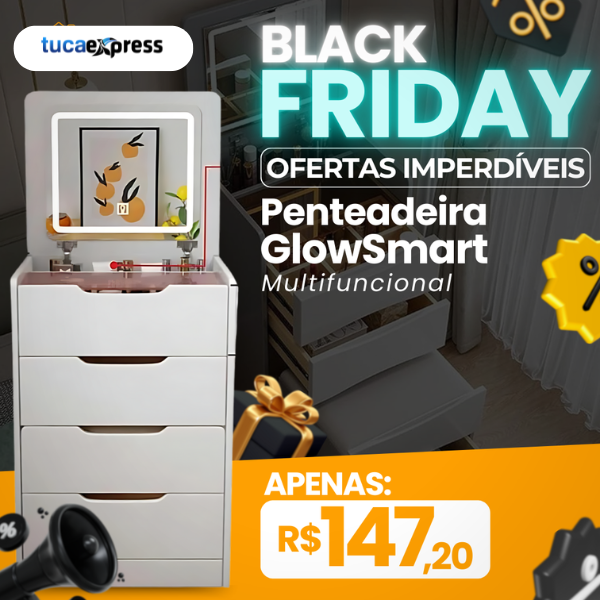 Penteadeira GlowSmart Multifuncional - Novidade 2025