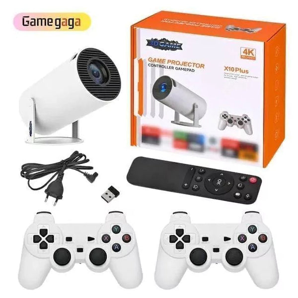 Projetor 4K Gamer Smart C/ 2 Controles X10 Plus