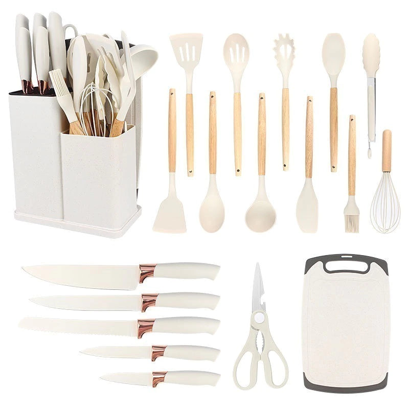 Kit de Cozinha 19 Peças em Silicone Premium - OFERTA IMPÉRDIVEL