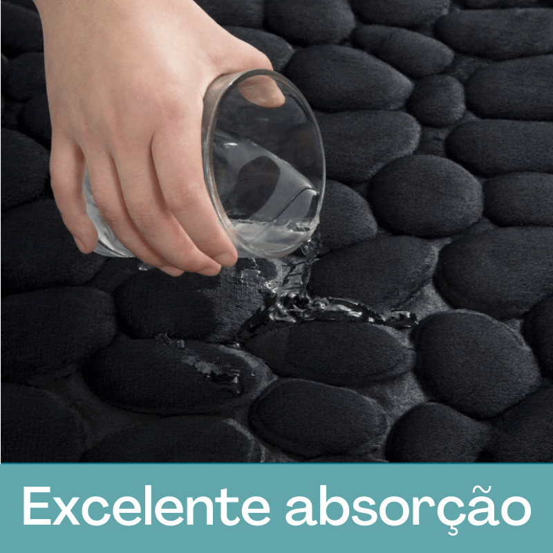 Tapete antiderrapante e ultra absorvente para banheiro