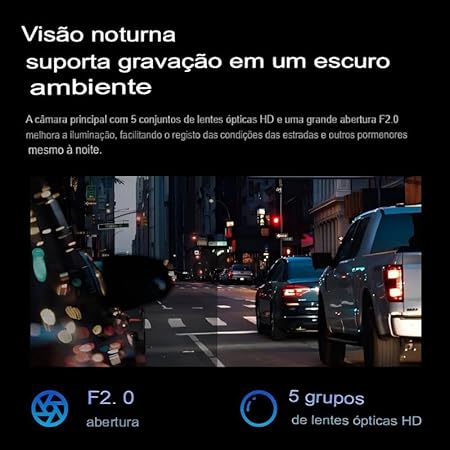 Camera Veicular DDPAI Mini Pro 1296P WiFi com Visão Noturna