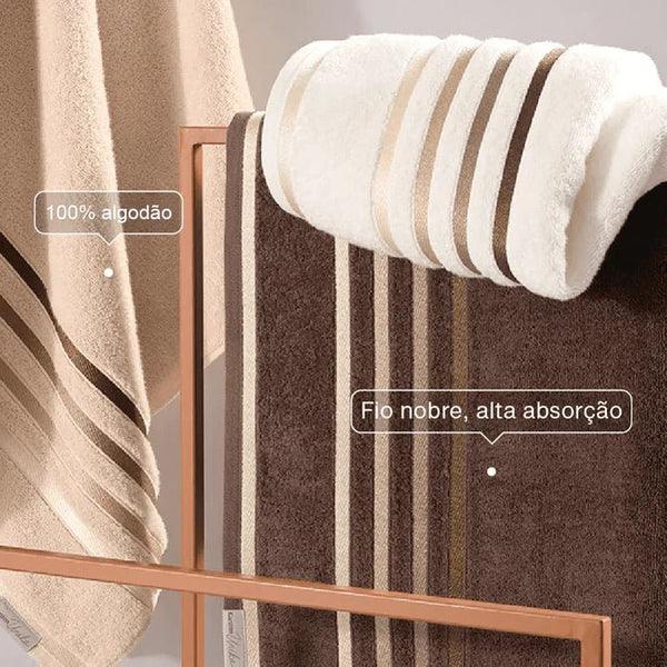 Kit 15 Toalhas Super Banhão de Alta Maciez e Absorção +5 Toalhas de Rosto de BRINDE