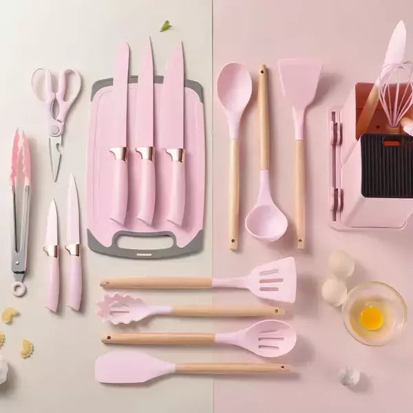 Kit de Cozinha 19 Peças em Silicone Premium - OFERTA IMPÉRDIVEL