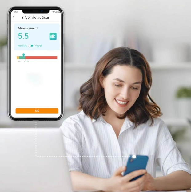 Medidor a Laser Não Invasivo GlicoMax Siemens [PRECISÃO DE 99,9%]