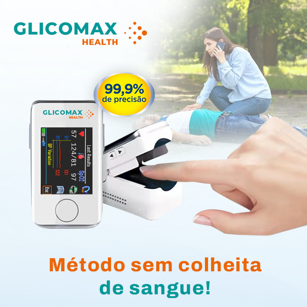 Medidor a Laser Não Invasivo GlicoMax [PRECISÃO DE 99,9%]