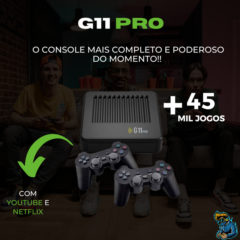 GAME G11 PRO® + 45 mil jogos - 128G [Queima de Estoque - 1 Ano de IPTV de Brinde]