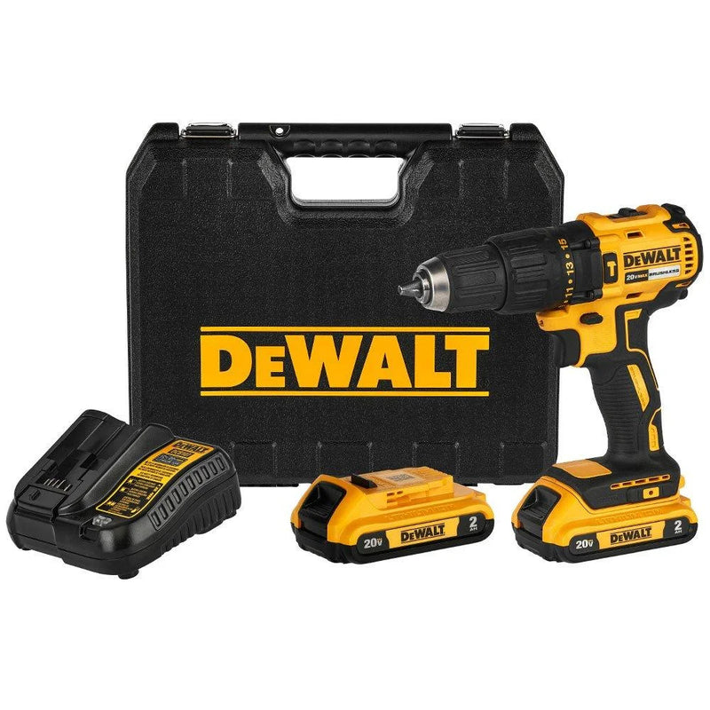 Parafusadeira/Furadeira de Impacto Dewalt Brushless Com 2 Baterias 20V Li-Ion Carregador Bivolt e Maleta